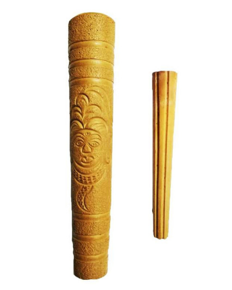 Pipa gigante in ebano chillum come il sadous in India.