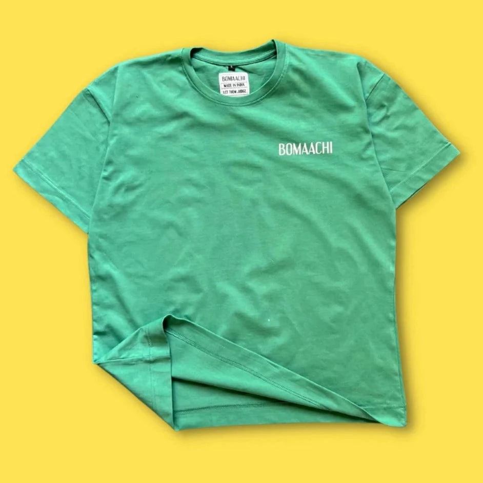 Bomaachi Unisex Oversized Blank Fab Green T-Shirt – 10 Hills Studio