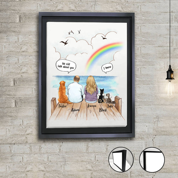 Personalized-dog-memorial-Condolence-gifts-Framed-Canvas