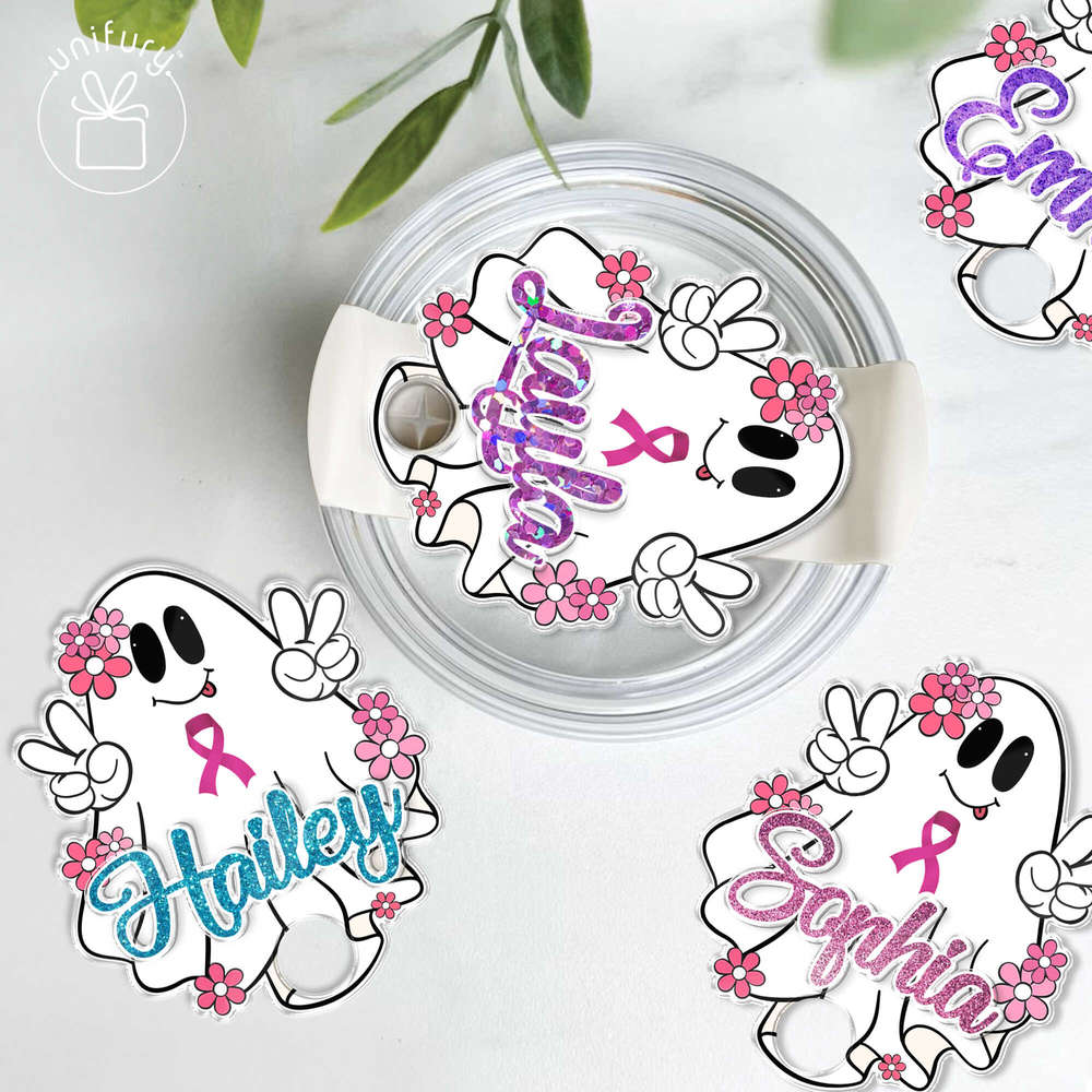 Halloween Stanley cup tags 40oz, ghost tumbler plates, name plates, tu –  Wild.Flower.Workshop