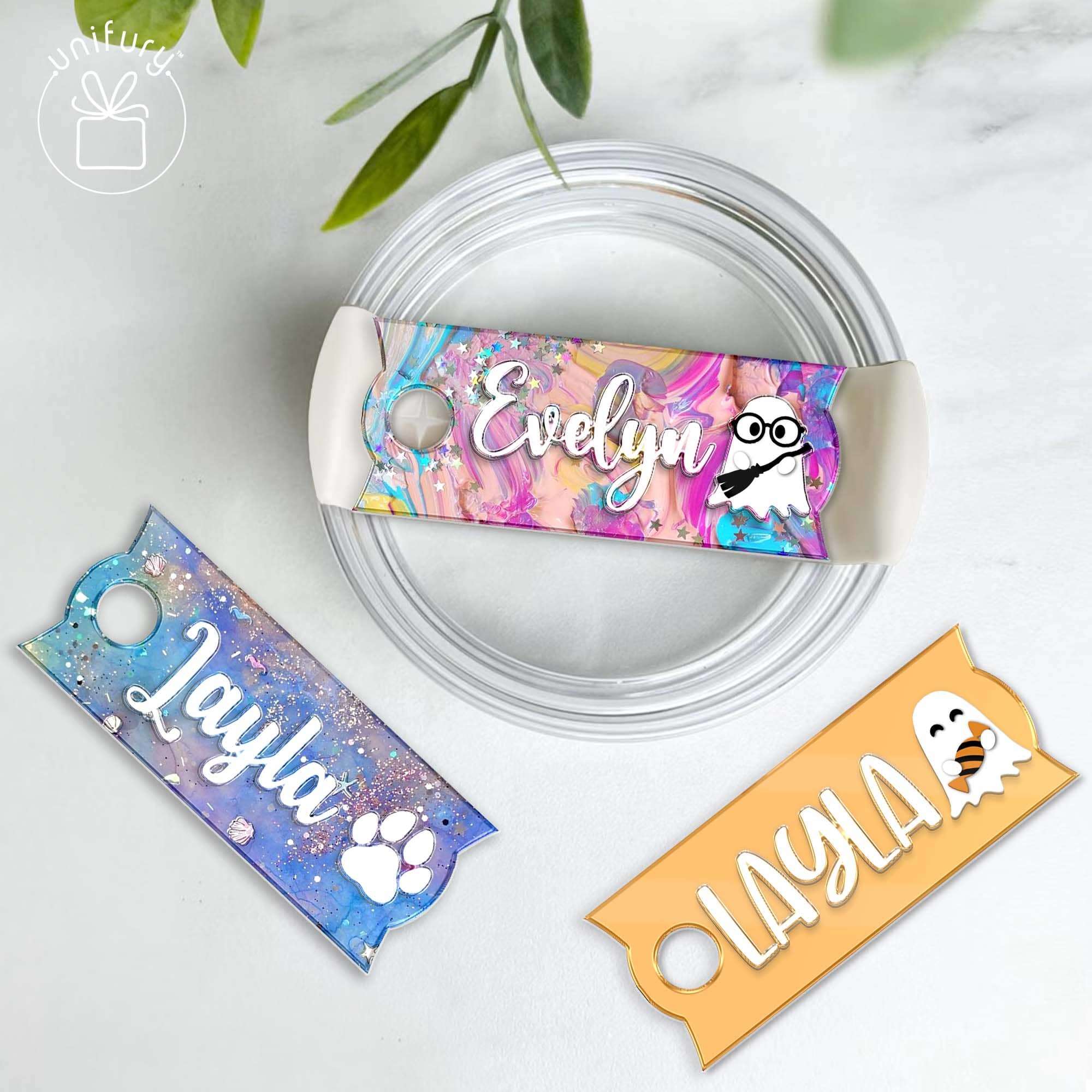 Name Plates For Stanley, or Stanly Dupes Acrylic – Royalty Glitter Co