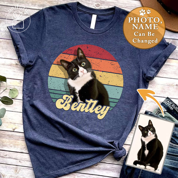 Personalized Pet Photo Retro Comfort Colors T-Shirt