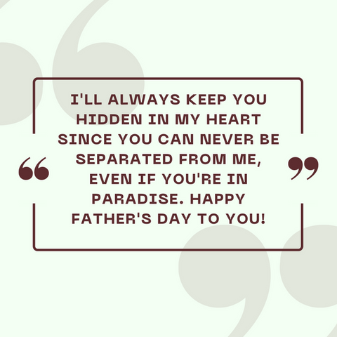 Father's Day in heaven poem
