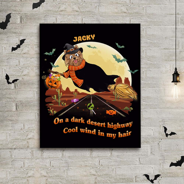 Halloween-canvas-print-for-dog-lovers