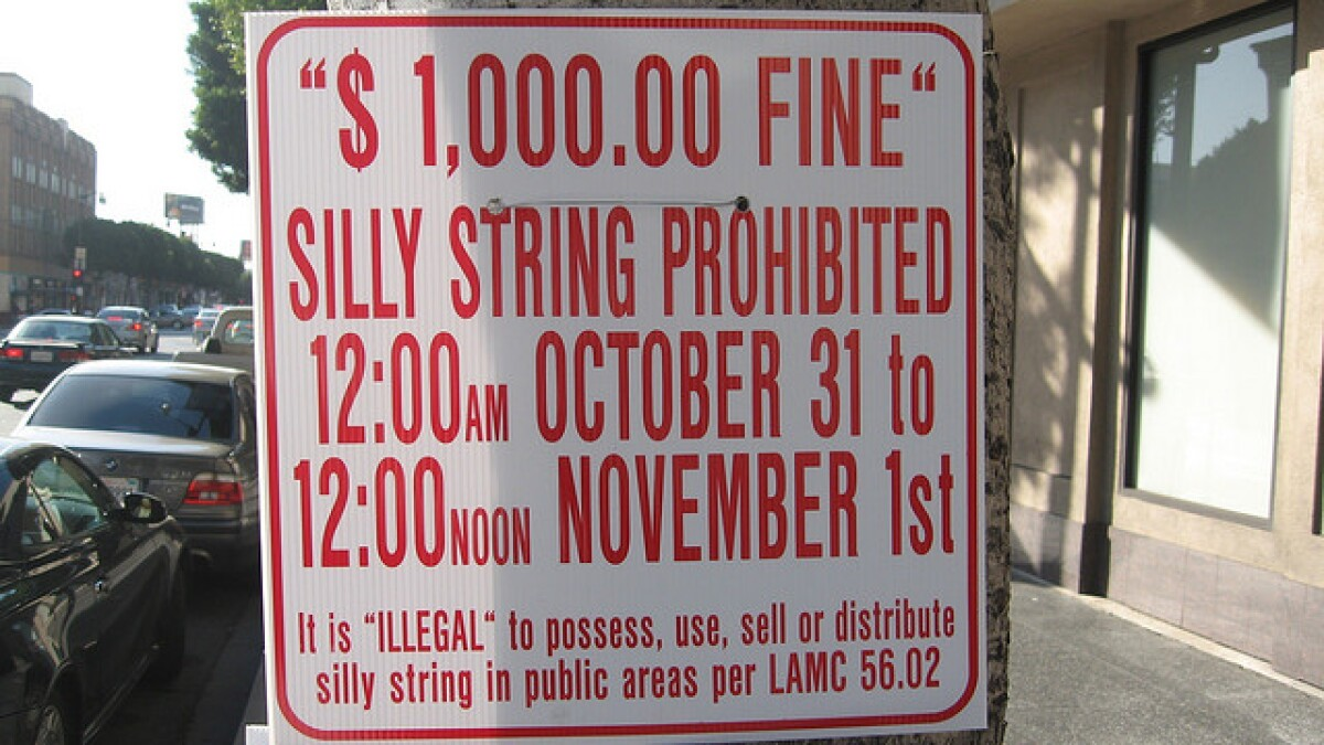 Hollywood's-Silly-String-ban-on-Halloween