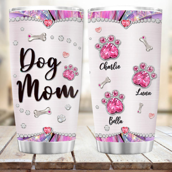 Dog Mom Personalized Fat Tumbler Gift 