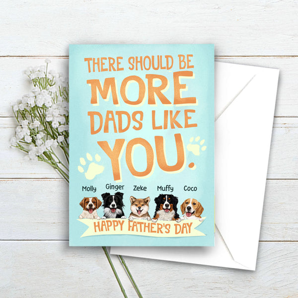 Personalized Postcard for dog Dad - For the Paw-fect Dad