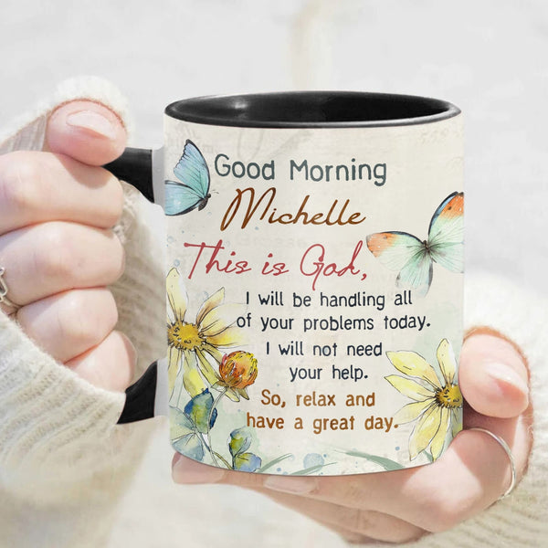 This Is God Personalized Christian Accent Mug for Aunt
