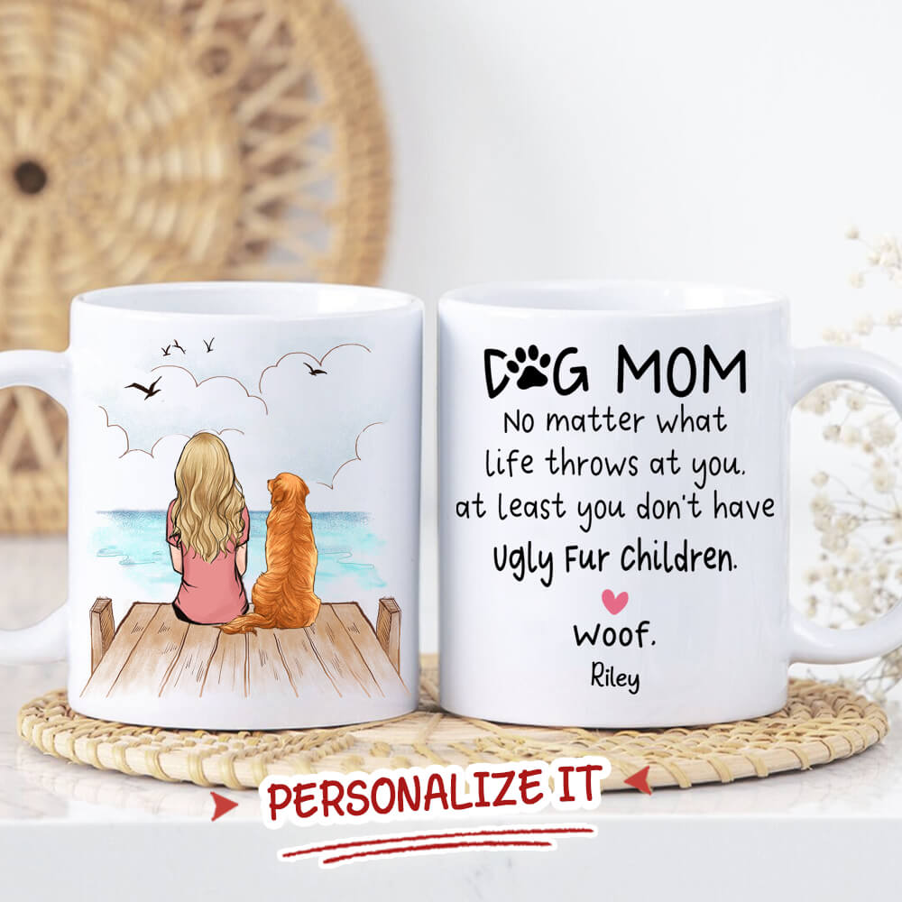 Funny Dog Mom Gift Best Fucking Dog Mom Ever Coffee Mug Tea Cup –  BackyardPeaks