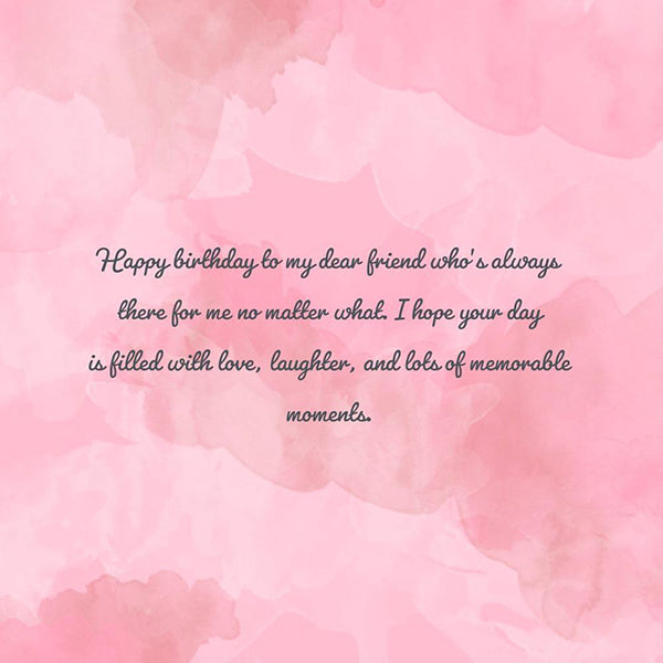 Birthday wishes for a friend who's like a sister