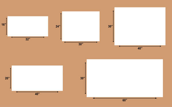 Artist Till Death - Canvas Size Chart, Artist, Canvas Sizes