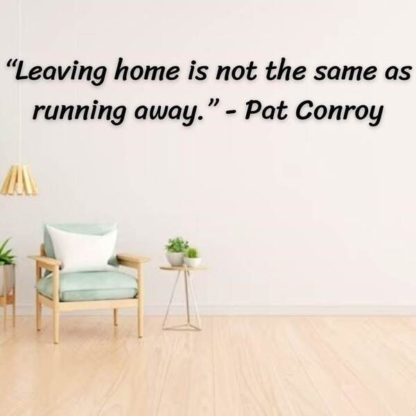 Biblical musings on departing from home