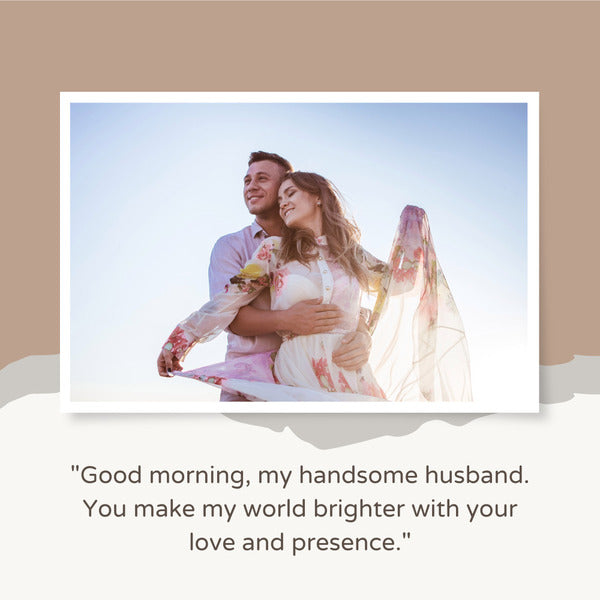 Good morning love message for your husband