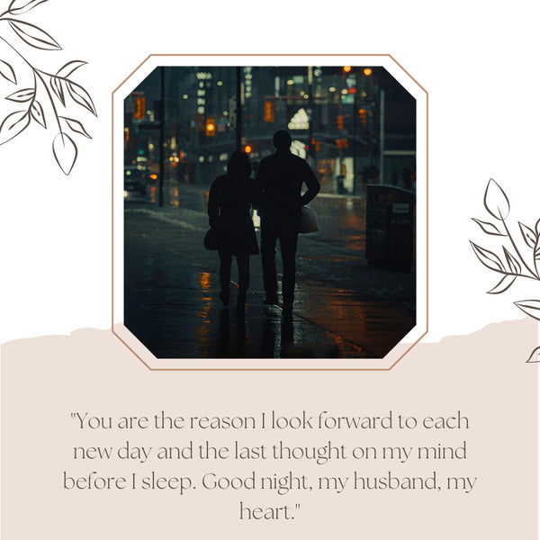 Good night message for husband far away