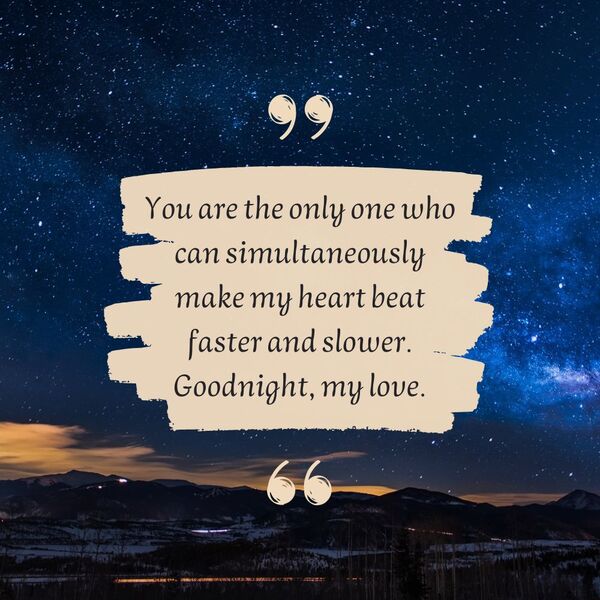 Good night messages love for him