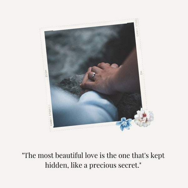 Hidden secret love quotes