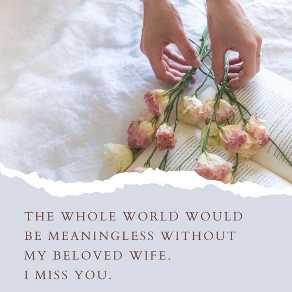 I miss you messages for wife