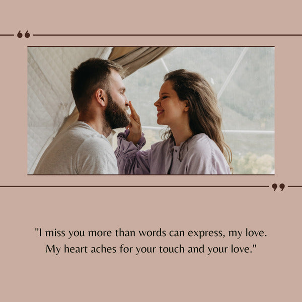 I miss you quotes for husband