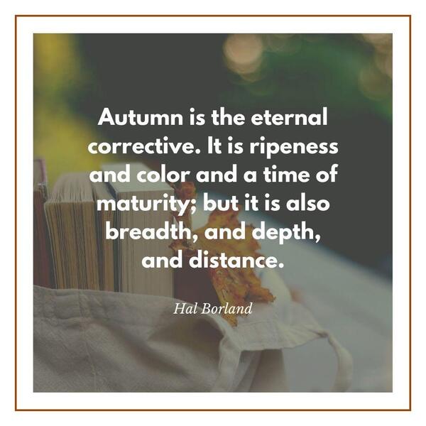 Literary quotes about autumn