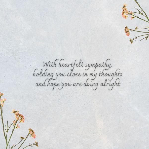 thinking of you sympathy quotes