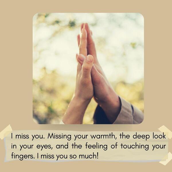 Miss you message for wife