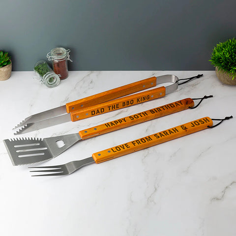 Personalised Barbeque BBQ Set 