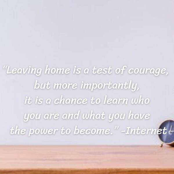 Quote about leaving home