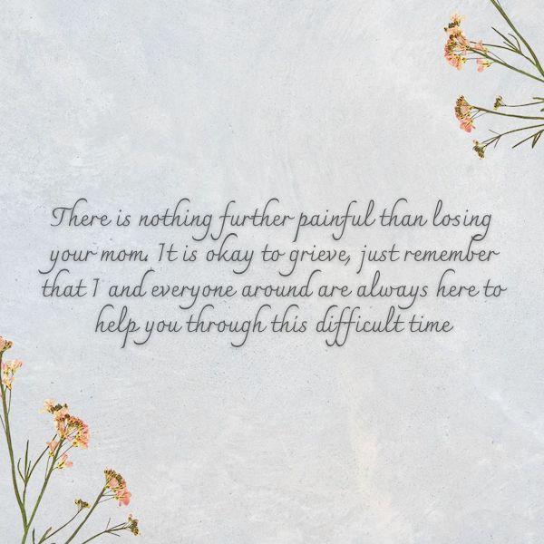 sad quotes about death of a mother