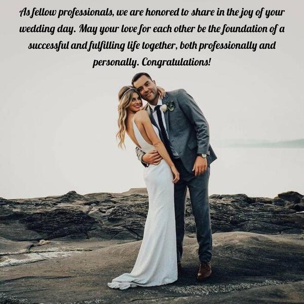 Wedding message for coworker