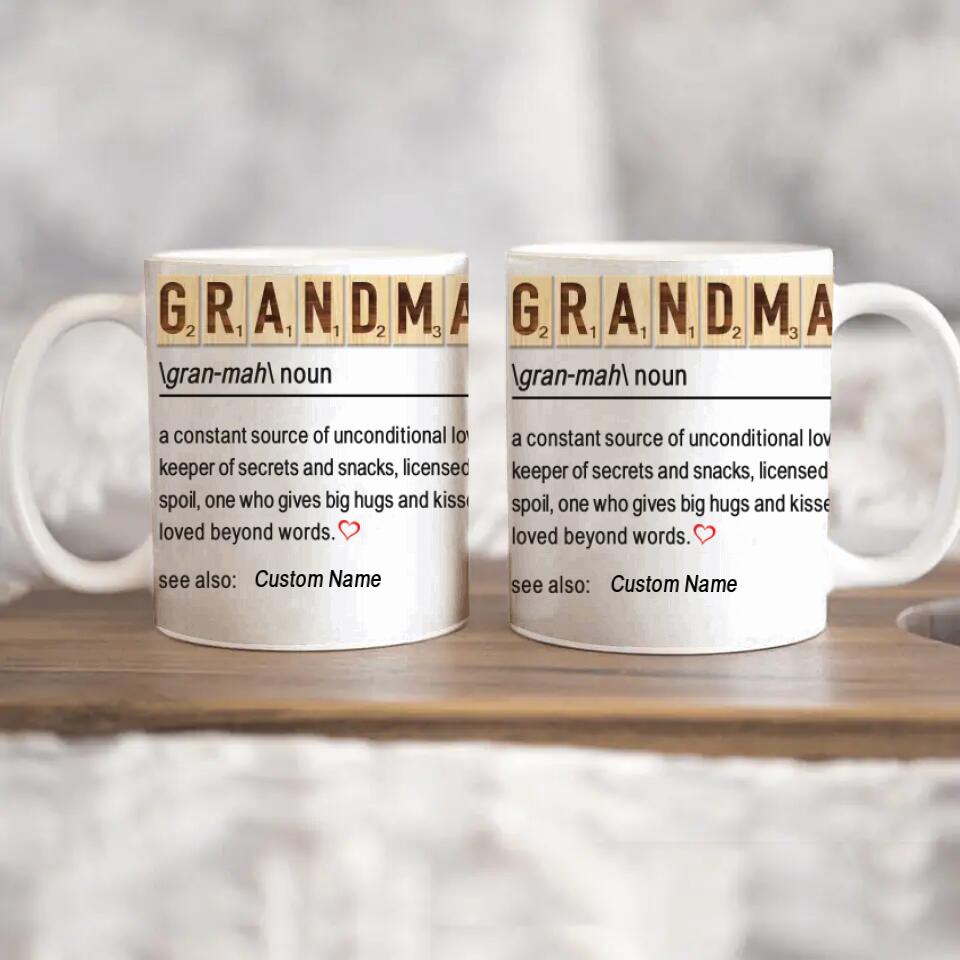 Large Personalized Coffee Mugs for Men - Definition of a Dad or Grandpa