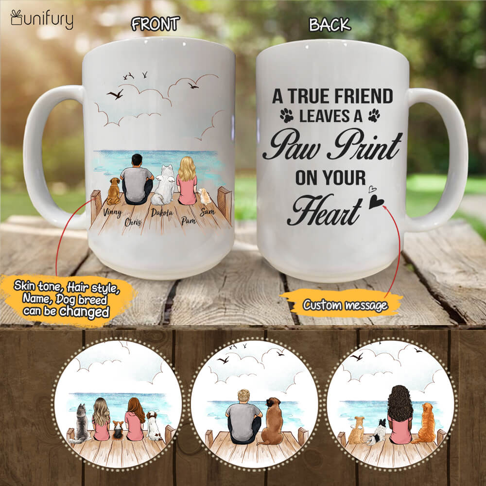 Personalized dog mug gifts for dog lovers DOG & COUPLE