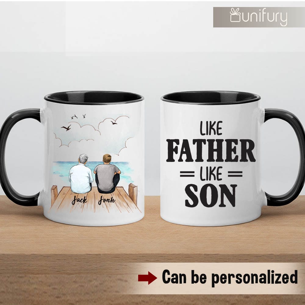 YouNique Designs Dad Fishing Mug from Daughter, Son or Wife, 11 Oz, Fishing  Coffee Mugs for Men, Unique Fisherman Cup for Fishermen who Has Everything