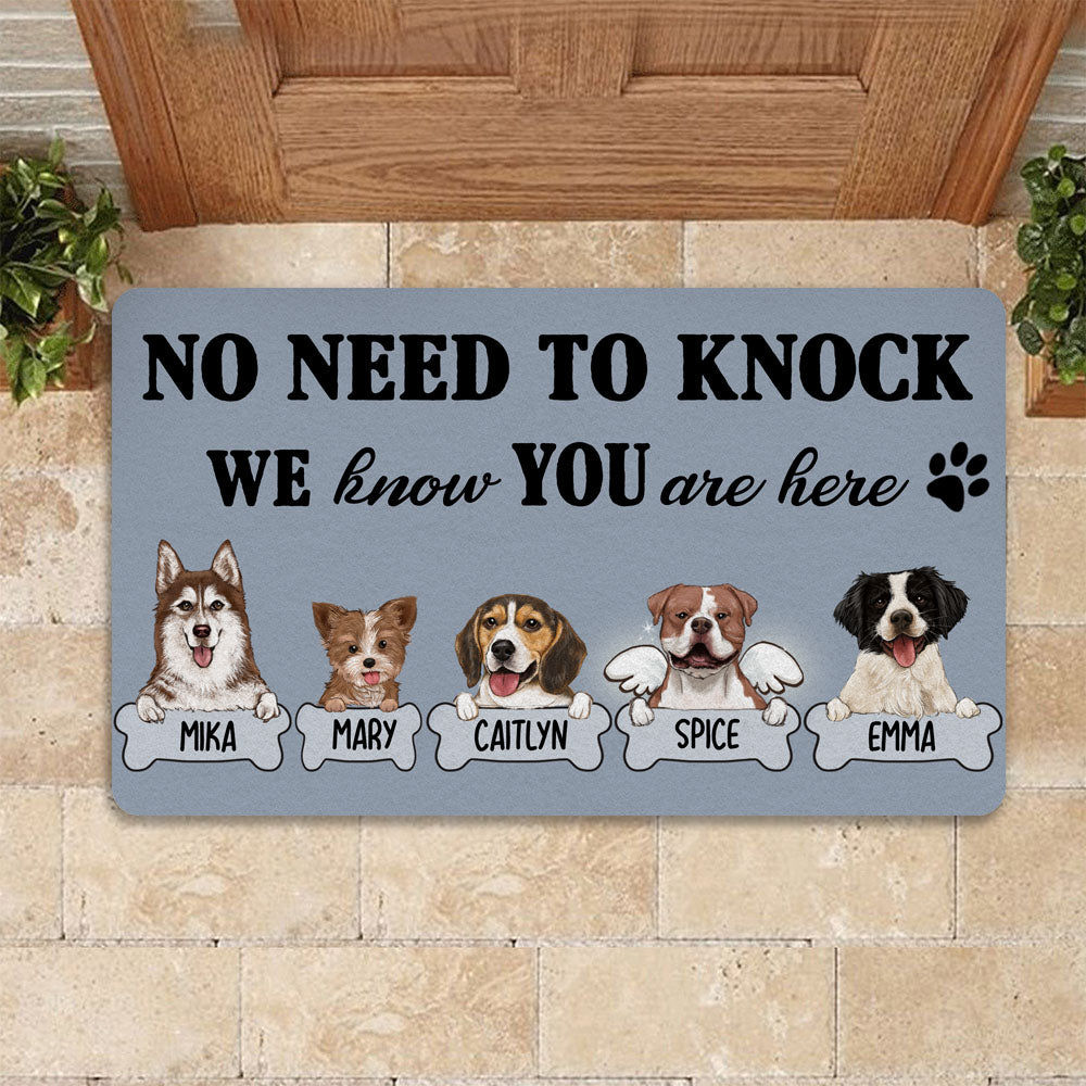 Welcome Dog House Personalized Doormat — GeckoCustom