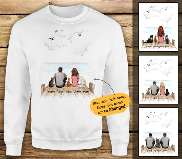 Personalized Sweatshirt Cat Mom Mother's Day Gifts