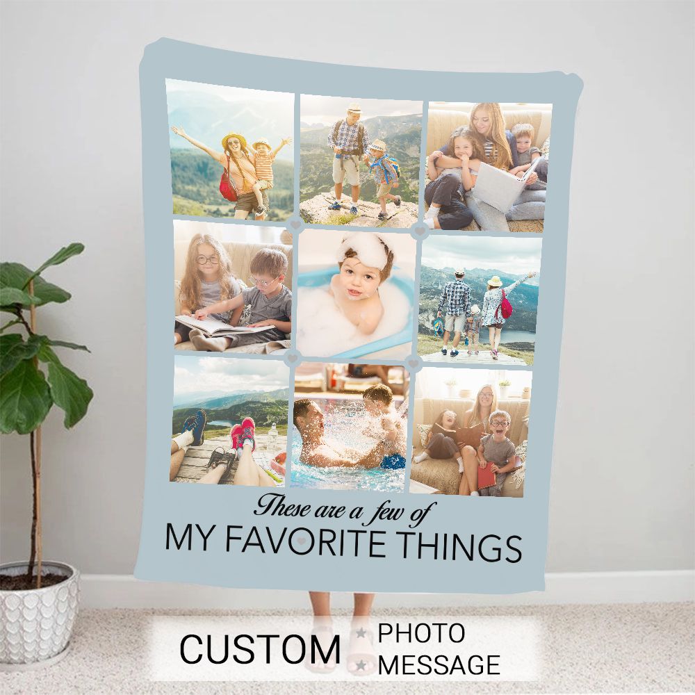 Personalized Photo Blanket - My Favorite Things