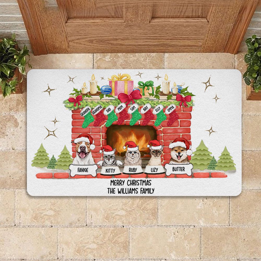 Personalized Welcome To The Dog's House Doormat - Unifury