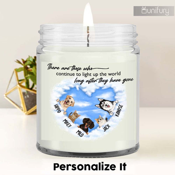 Personalized Dog Memorial Soy Wax Candle