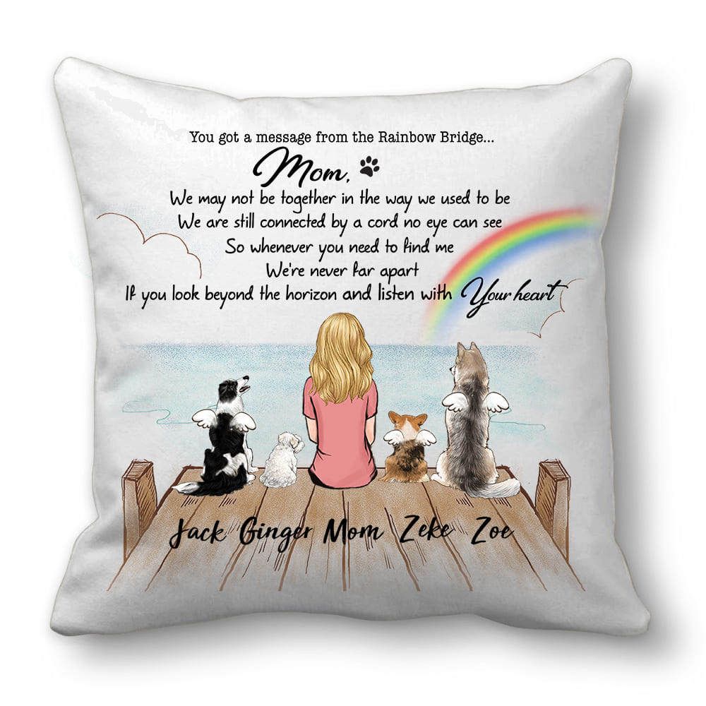 Personalized Family Members Throw Pillow Christmas Gift for The Whole Family Canvas Pillow 12x12in Unifury