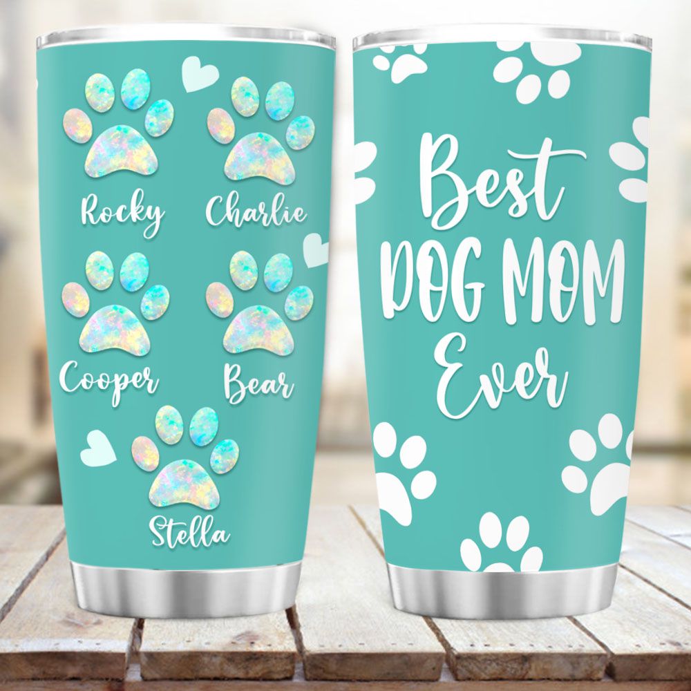 Personalized Komondor Dad Tumbler, Mop Dog Daddy Gift, Hungarian