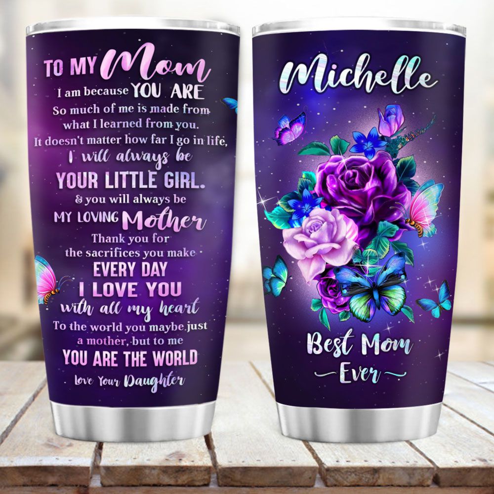 Best Mom Ever Gift - 20 oz Skinny Stainless Steel Tumbler Engraved Mother's  Day