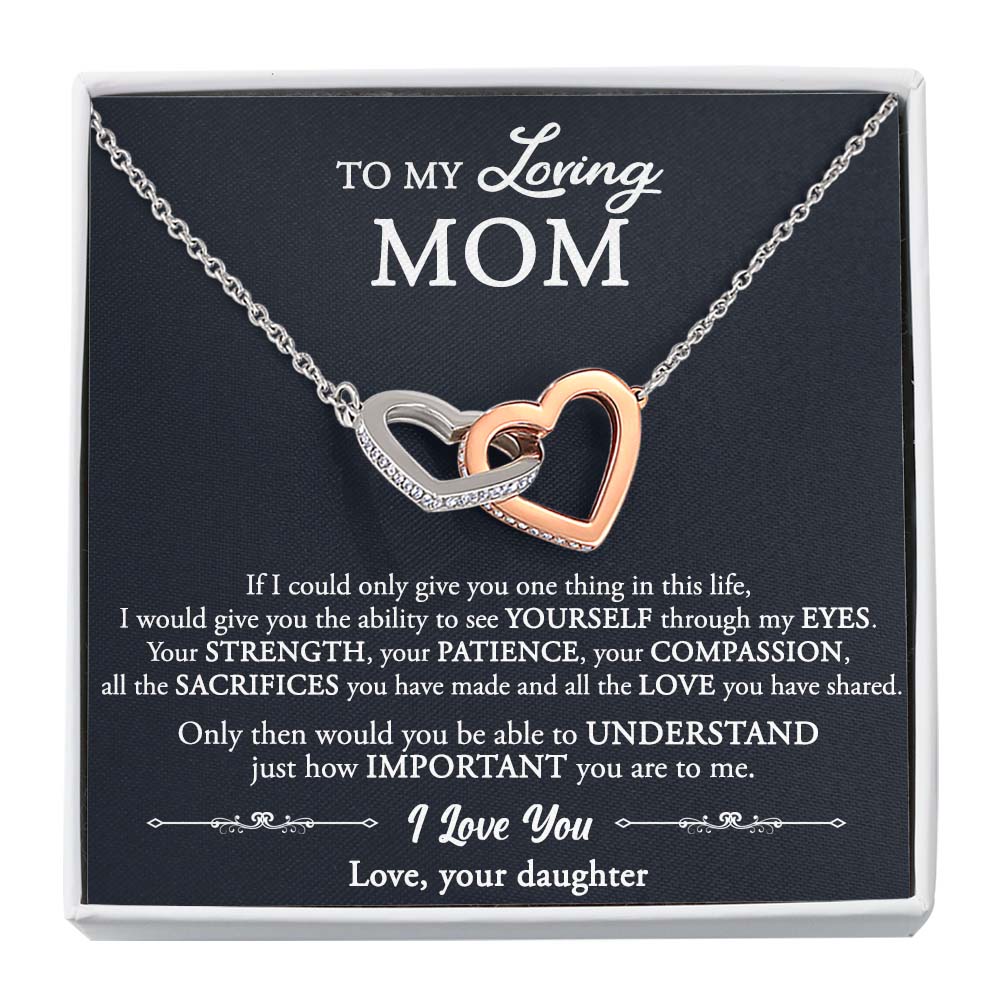 To Daughter From Mom Behind you Love Knot Necklace – My Heart