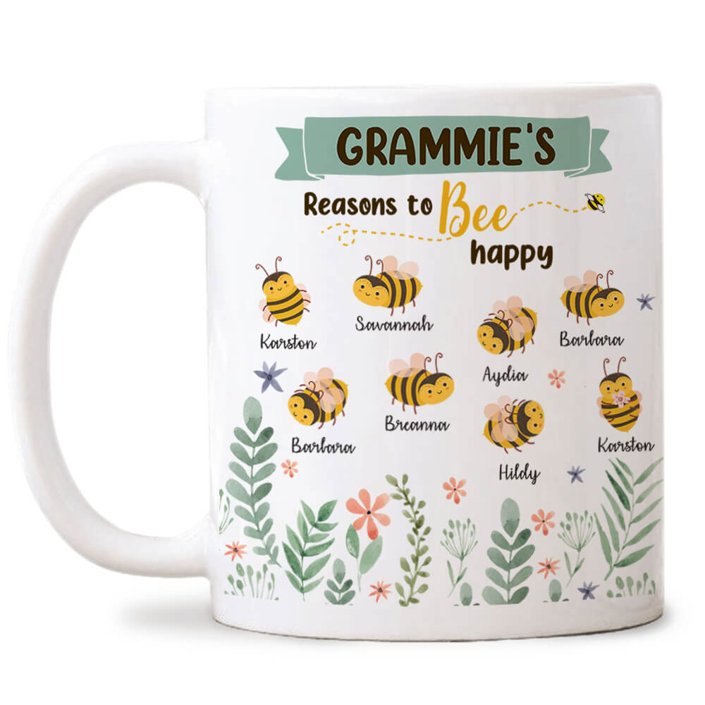 Personalized Bee Coffee Mug Honeybee Mug Bee Coffee Cup for Women