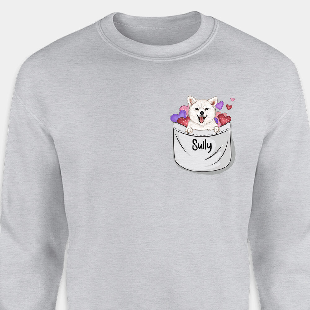 PersonalFury2 Personalized July 4th Shirt, Gift for Dog Lovers - Peace Love Dogs, 4th of July, Custom Shirt, PersonalFury, Basic Tee / Sport Grey / L