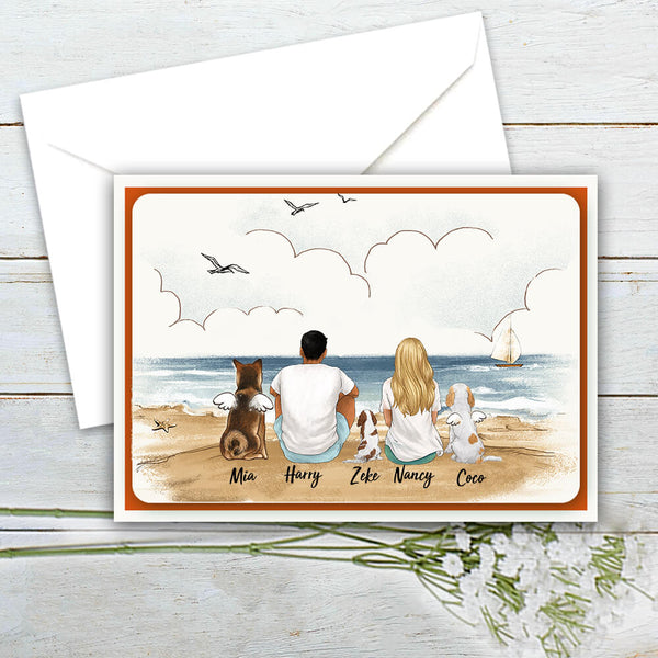 Personalized Christmas Postcard gifts for dog lovers