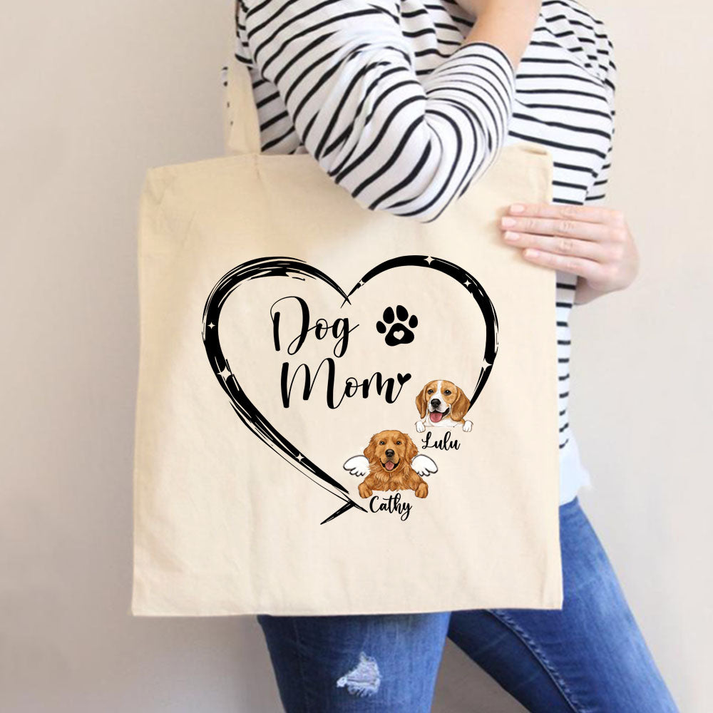 Personalized Tote Bag with Name & Heart