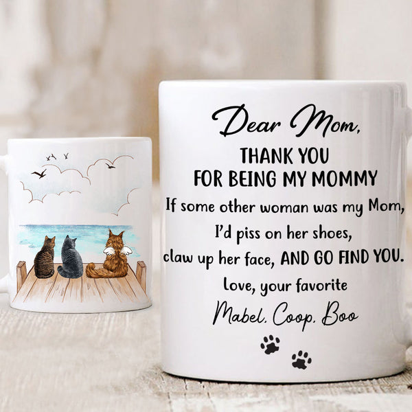 Dear Cat Mom Coffee mug