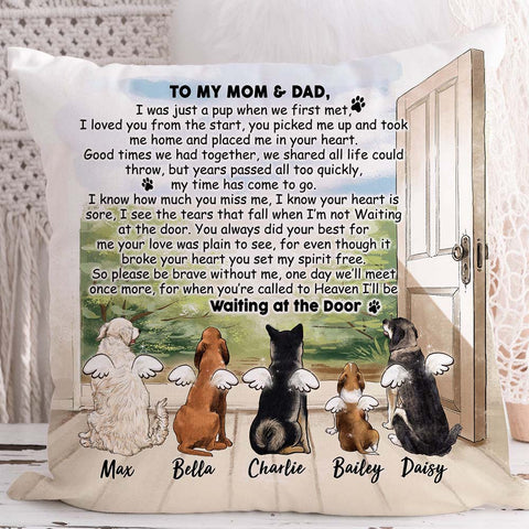 Happy Mothers Day To The Best Dog Mom Pillow, Dog Mom Mother's Day Gifts,  Dog Mom Pillow With Dogs Names - Best Personalized Gifts for Everyone