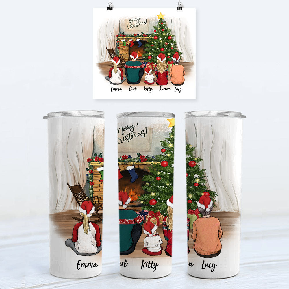 Personalized Christmas Reindeer Tumbler, Christmas Tumbler, Kid