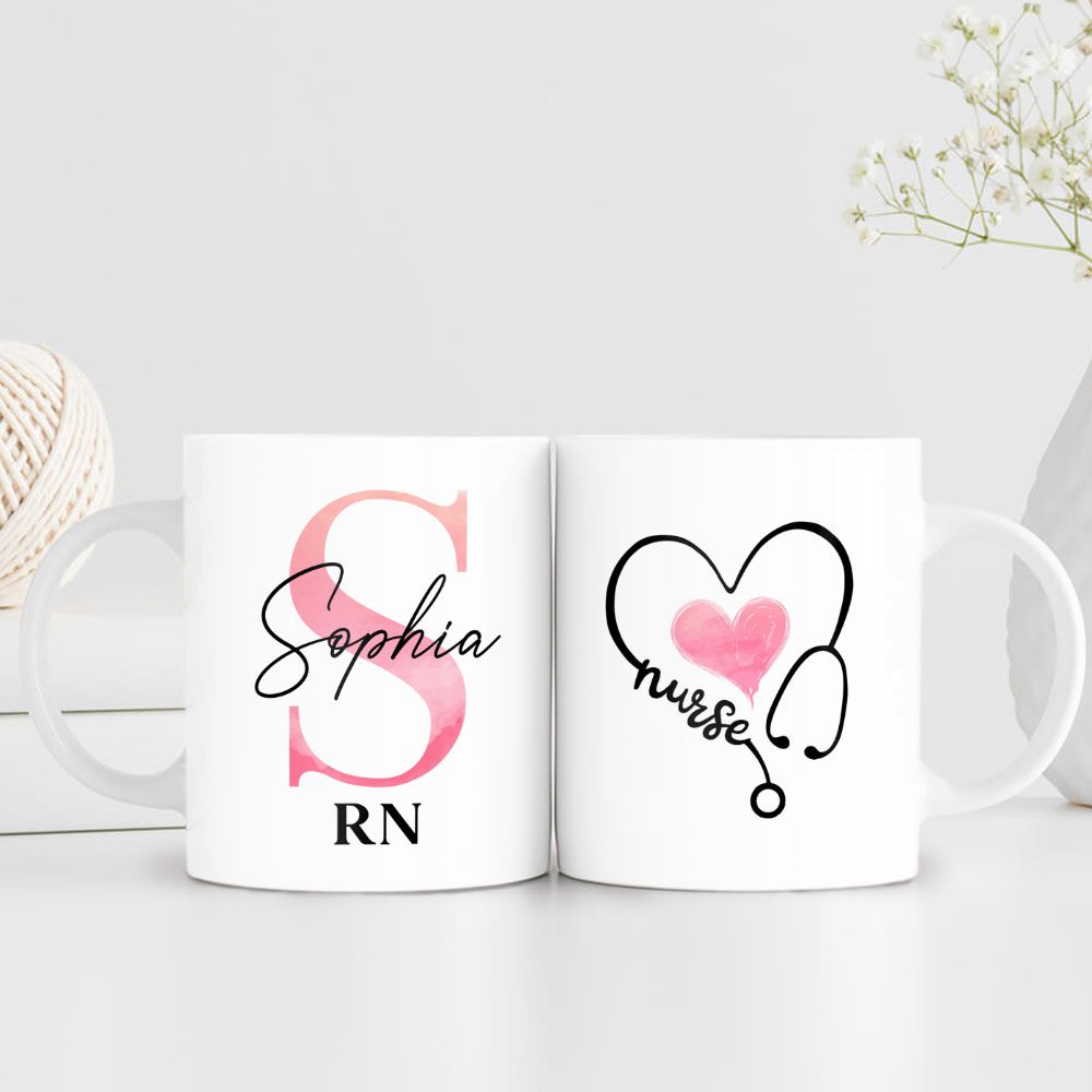 Personalized Registered Nurse Design 16Oz Coffee Mug  Nursing Student's  Gift Mugs Car Cup Holder Fit Custom Name Camp - Yahoo Shopping