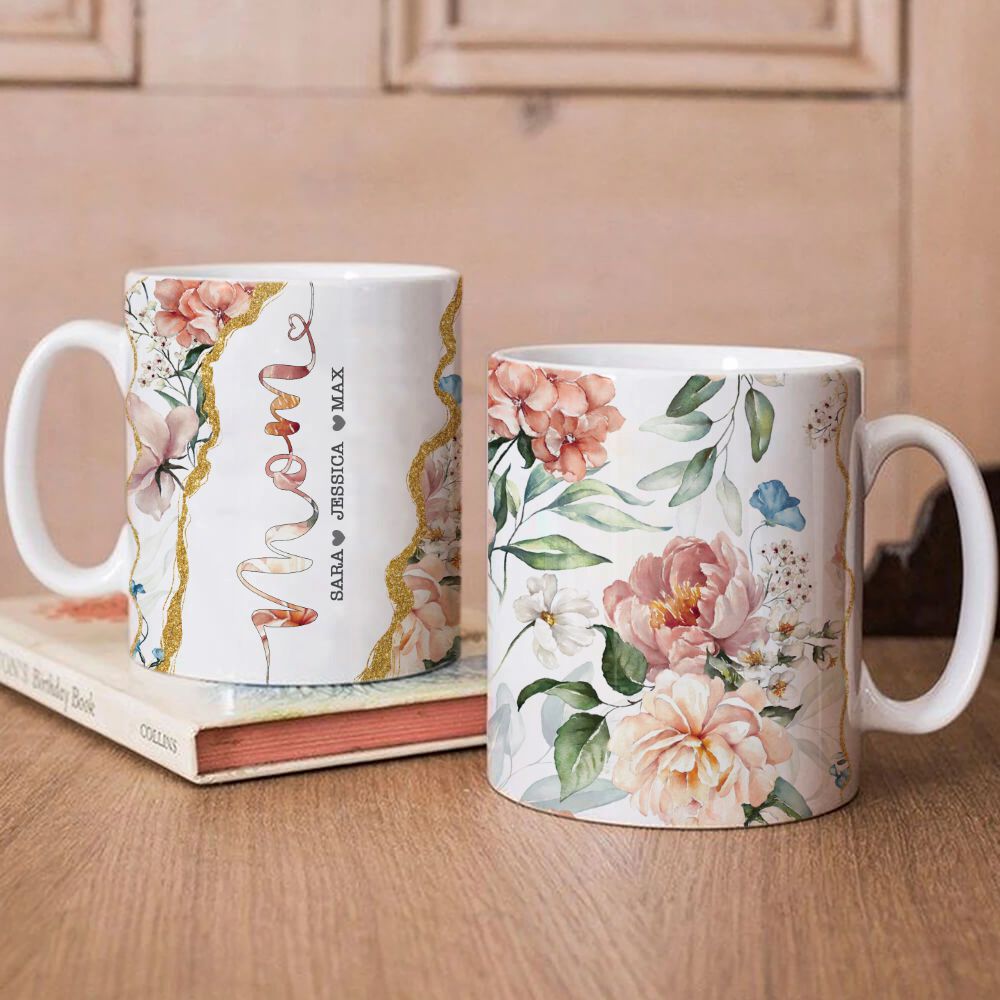 Tazza Iniziali Flowers – EMISFERO Shop